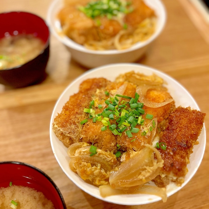 実は厚揚げ！なんちゃってヘルシーカツ丼♡